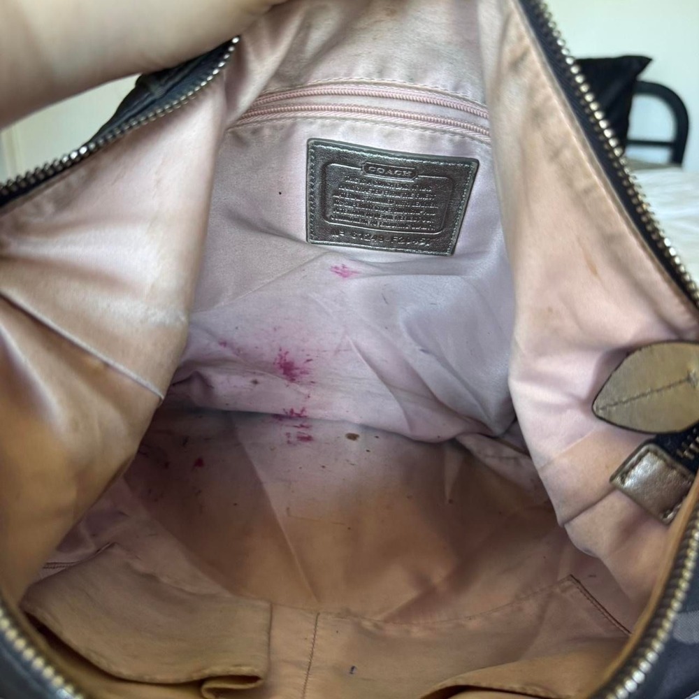 Y2K vintage Coach‎ penelope optic metallic signature crossbody bag - Picture 5 of 6